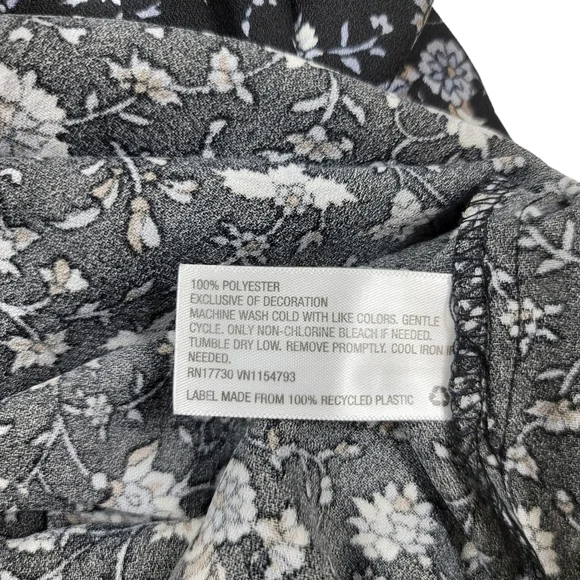 Knox Rose Black Blue White Floral Sleeveless Maxi Dress Sz XXL - Picture 6 of 6